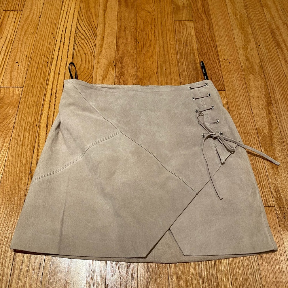 BLANKNYC suede mini skirt